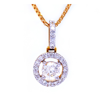 Eternal one carat Solitaire diamond pendant