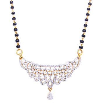 Stunning Minimal Diamond Mangalsutra