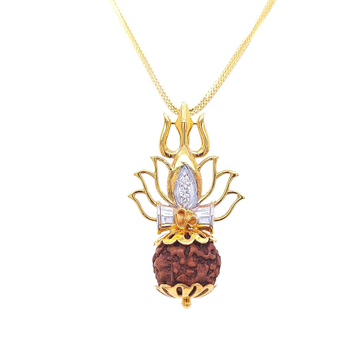 Trishul Rudraksh Diamond Pendant