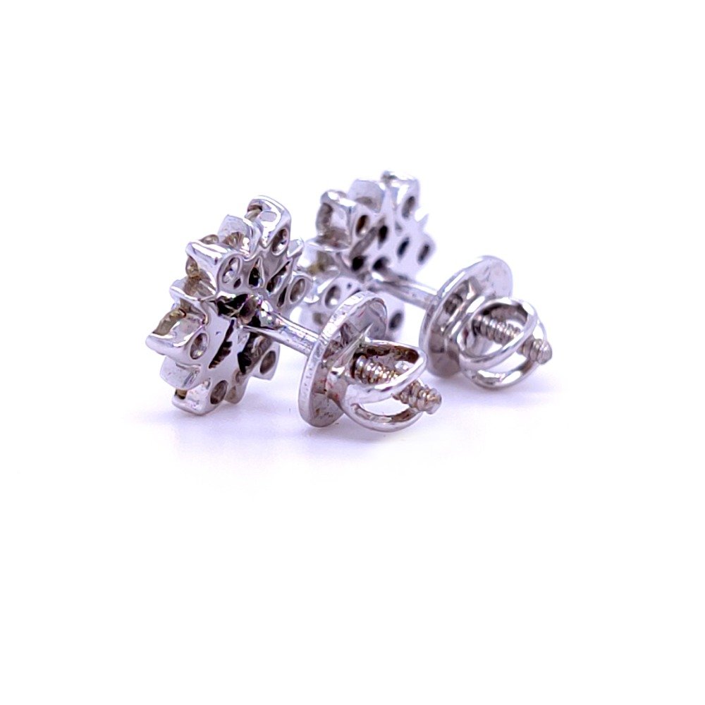 Starlet diamond earring in white gold