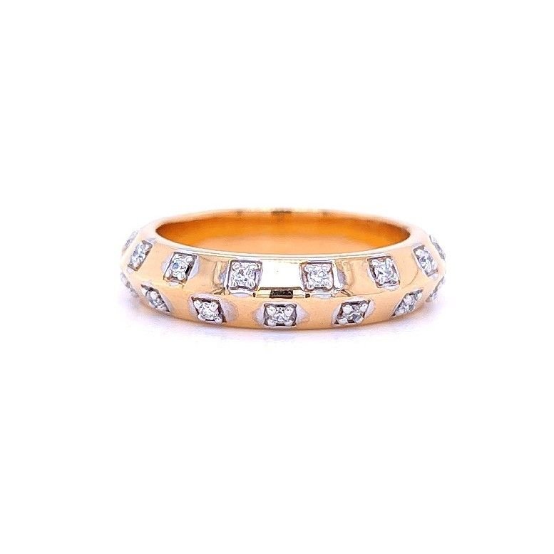 Subtle shimmer diamond ring
