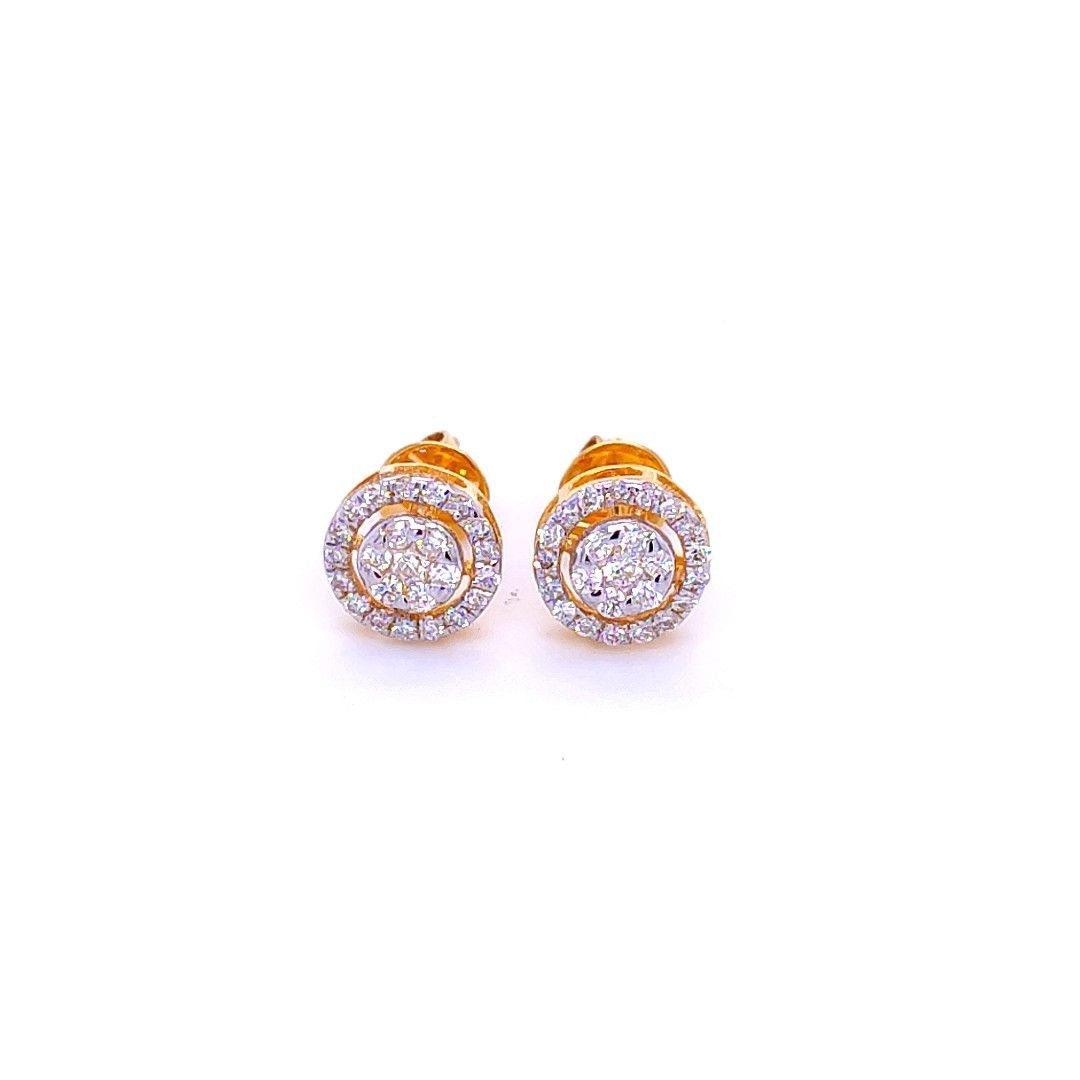 Halo Circlet Diamond Pendant & Earrings Set