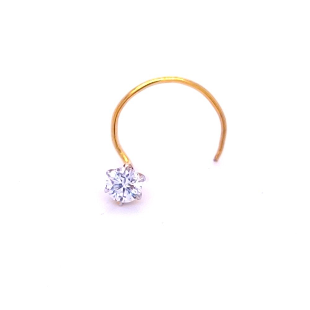 Queens one diamond nose pin