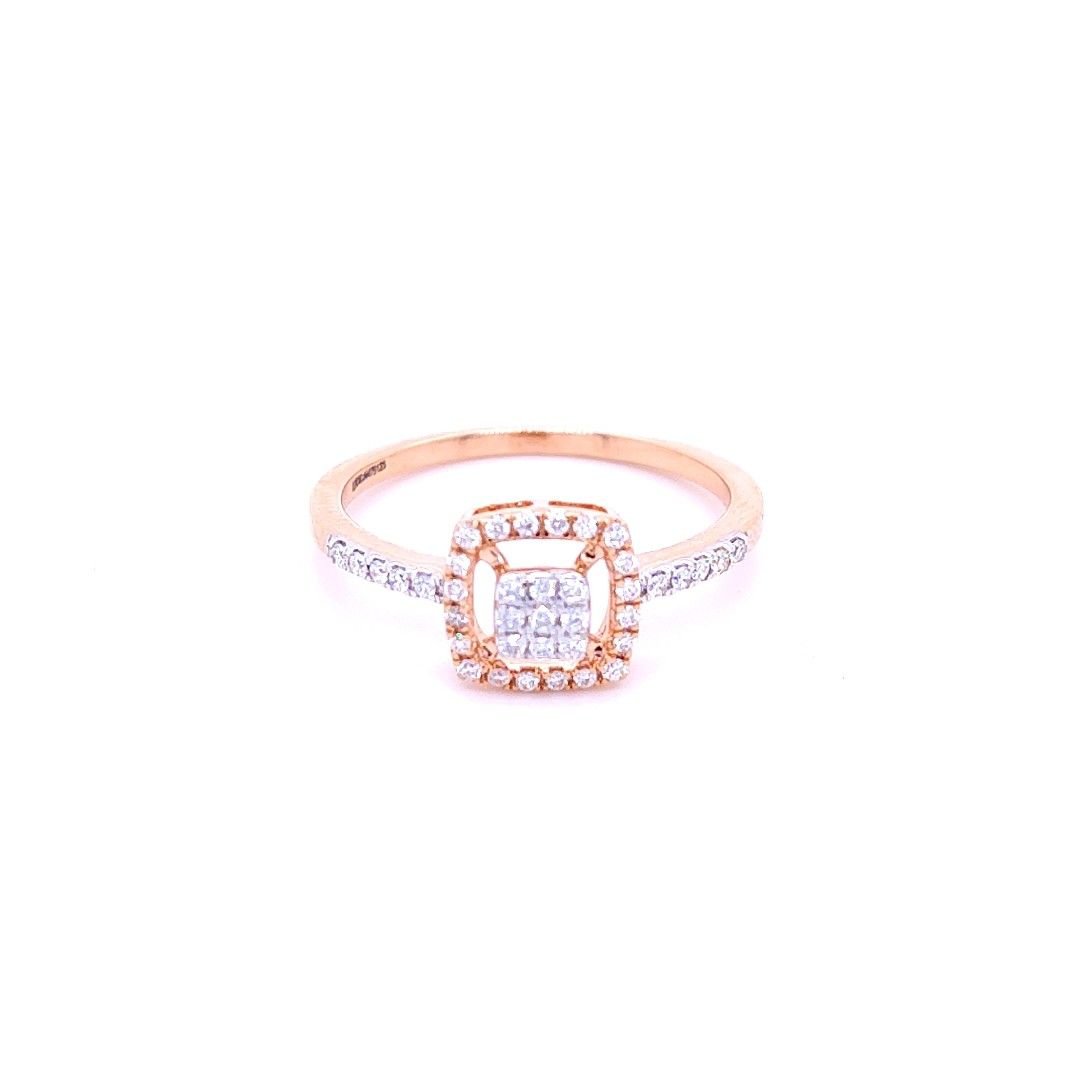 Buy Janet Square Domed Diamond Ring Online | CaratLane