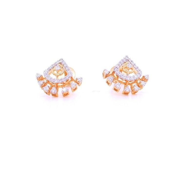 Gleaming Diamond Pendant & Earrings Set