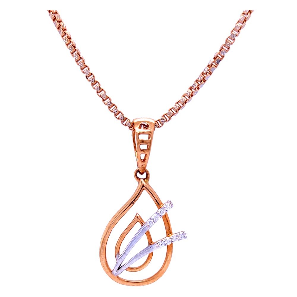 Belissima rosegold diamond pendant