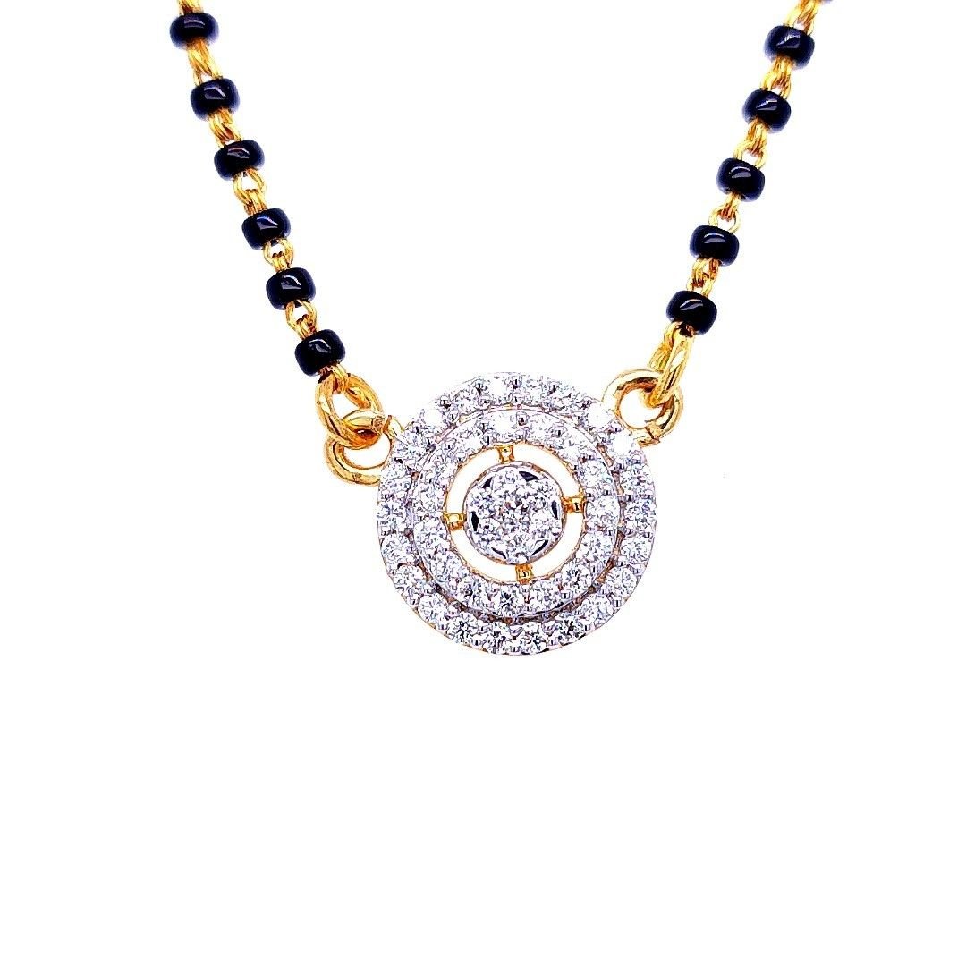 Myra diamond Pendant Set mangalsutra