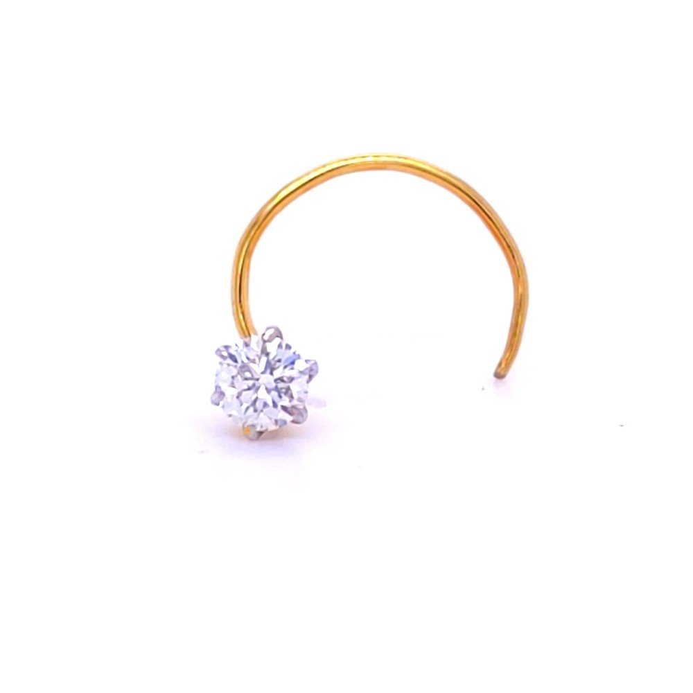 Queens one diamond nose pin